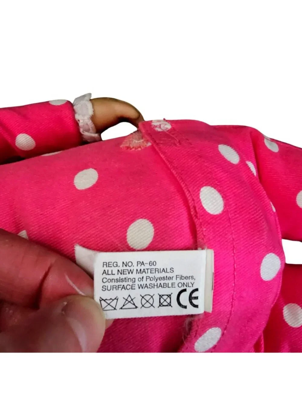 Vintage Mattel Drowsy Doll Classic Collection Pink Polka Dot Pajamas 14” Blonde
